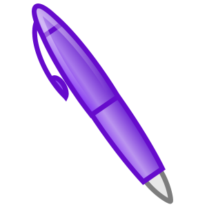 Purple pen